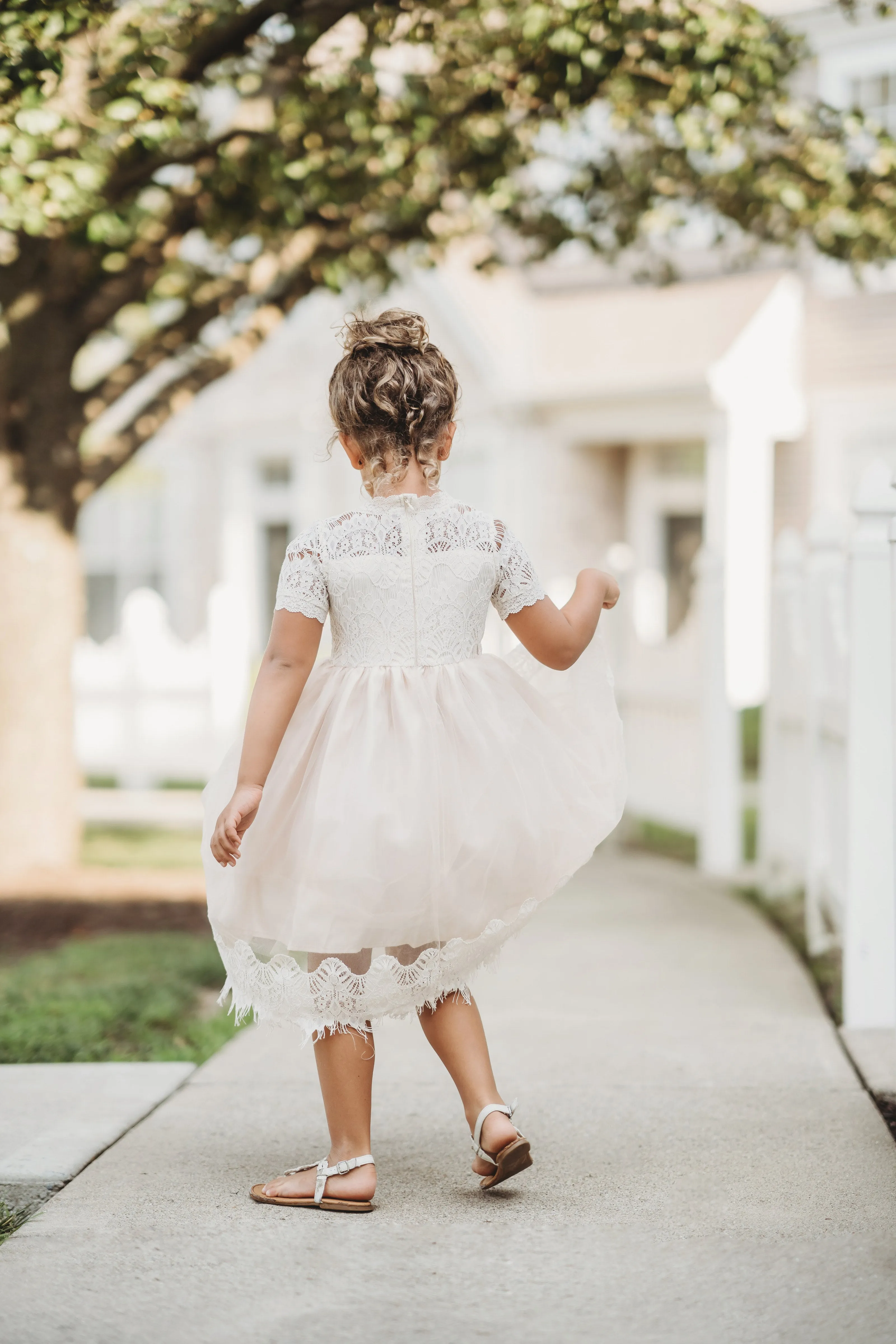 Victorian Day Gown in Ivory