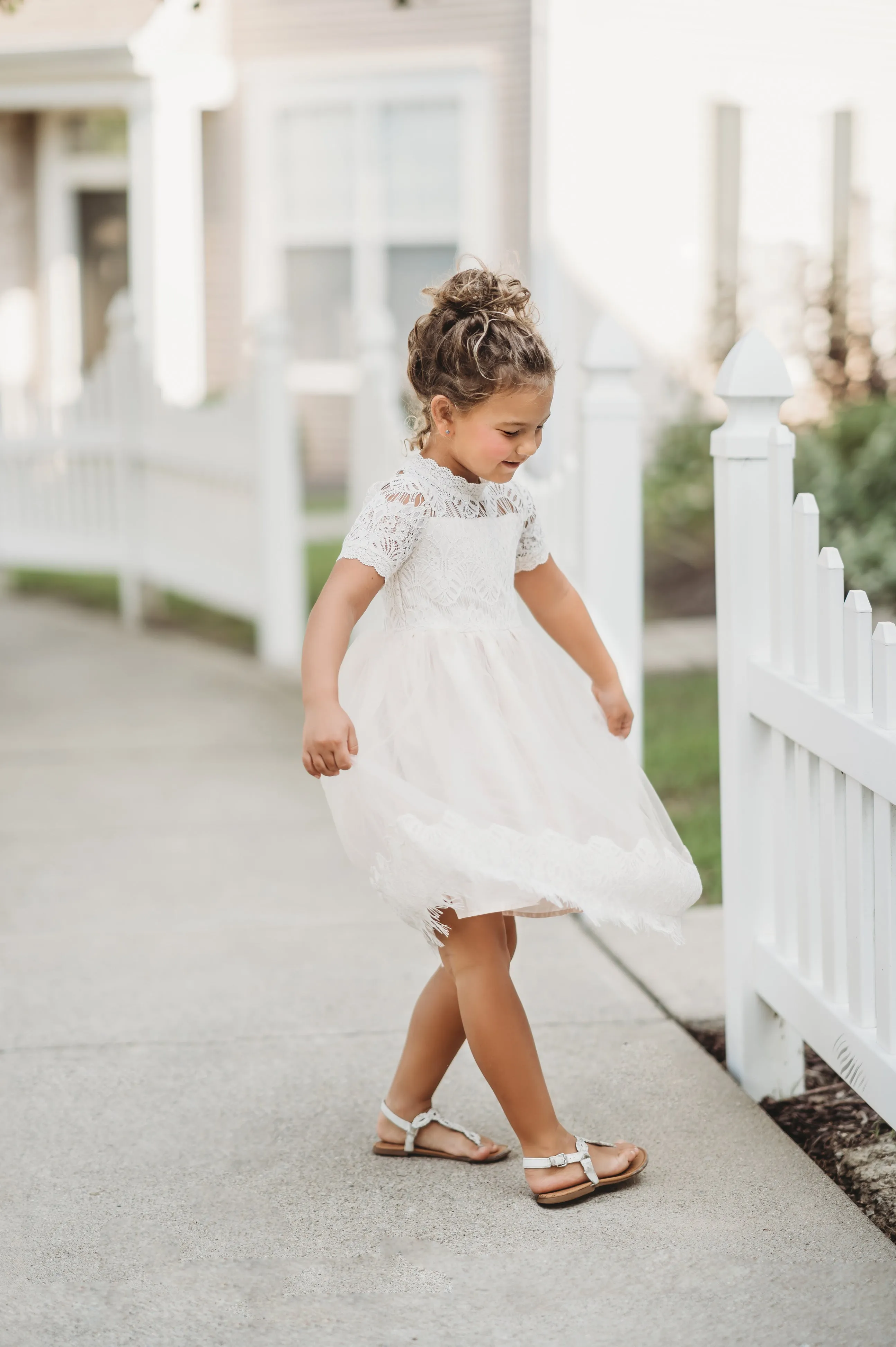 Victorian Day Gown in Ivory