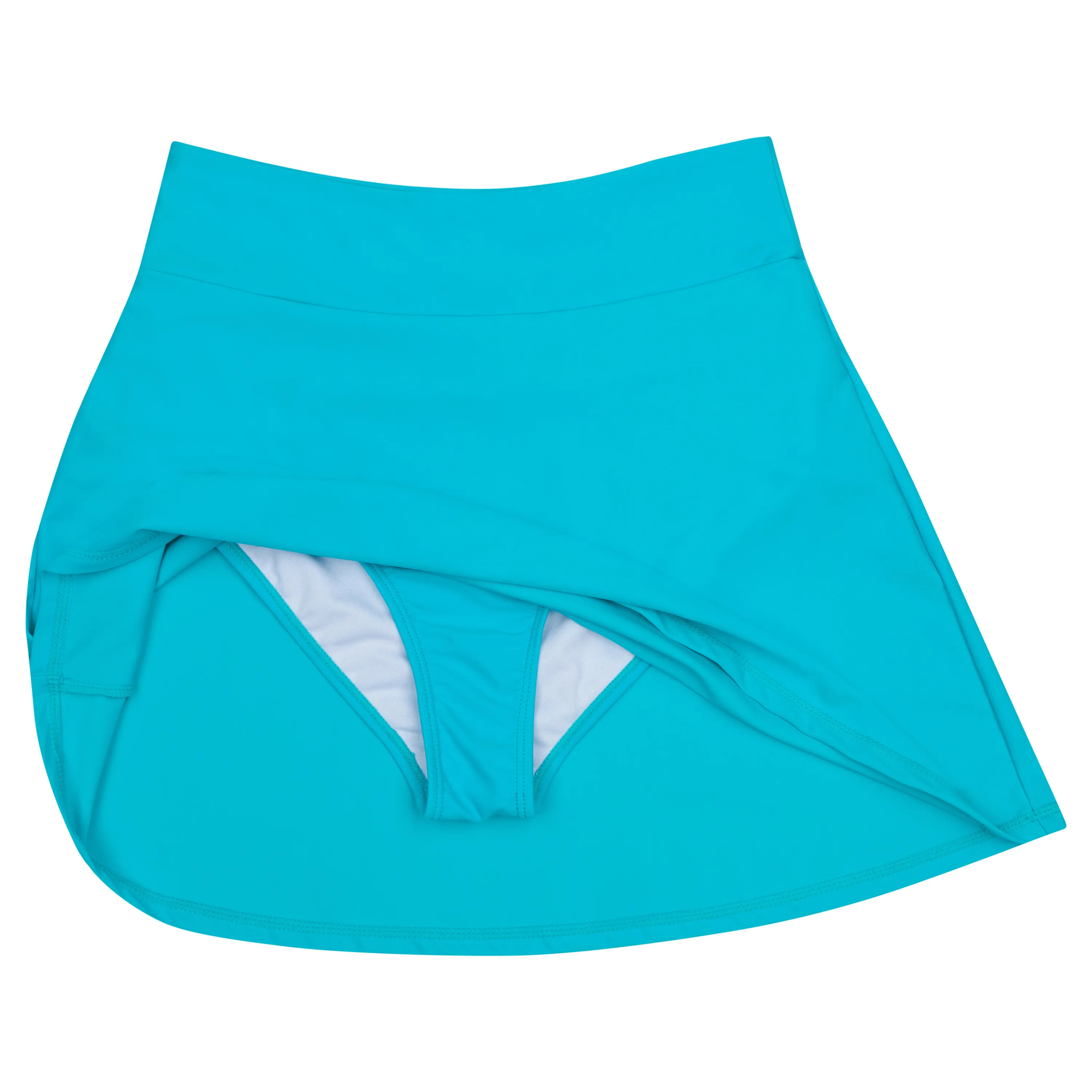 Women's A-Line Swim Skirt Swim Bottom | "Scuba Blue"