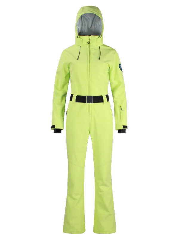 Women's Gsou Snow Classic Belted Flare Ski Jumpsuit