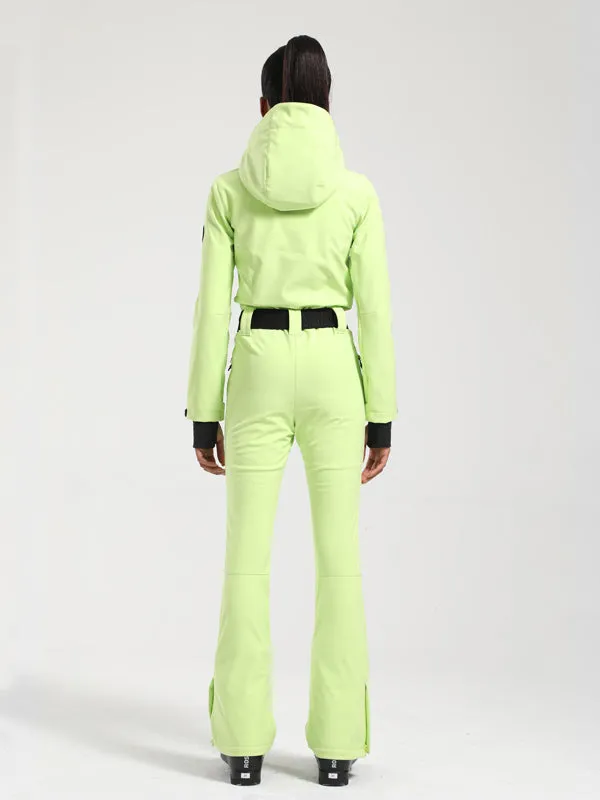 Women's Gsou Snow Classic Belted Flare Ski Jumpsuit