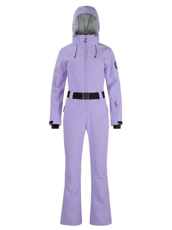 Women's Gsou Snow Classic Belted Flare Ski Jumpsuit