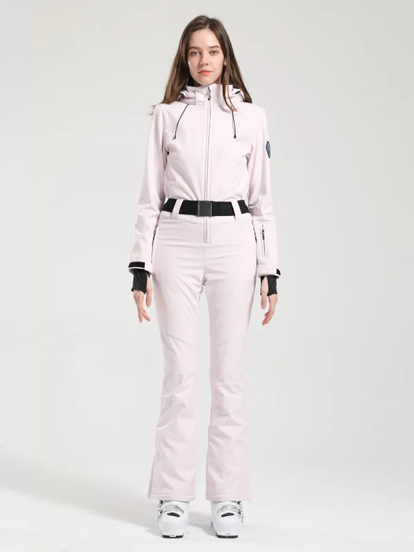 Women's Gsou Snow Classic Belted Flare Ski Jumpsuit