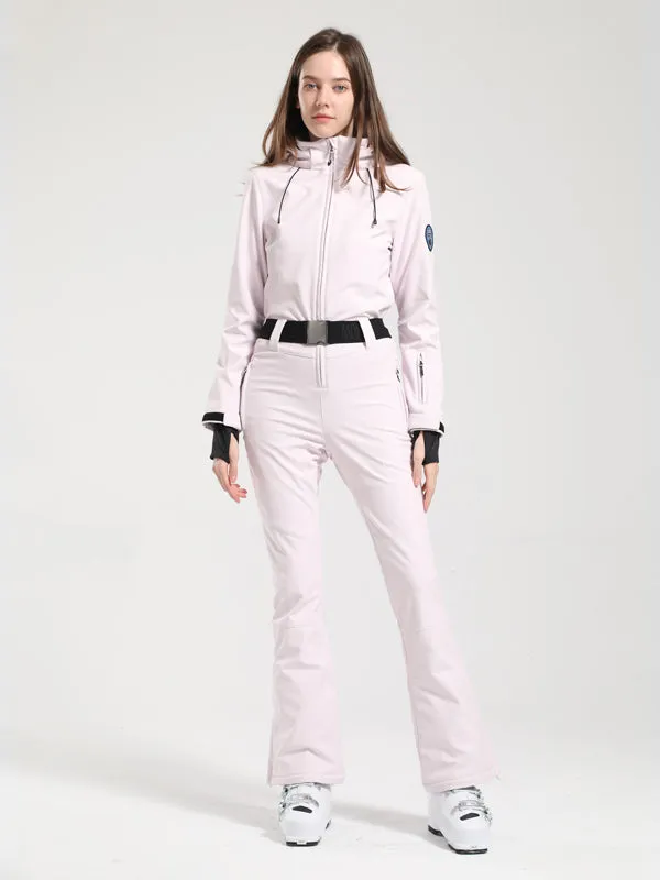 Women's Gsou Snow Classic Belted Flare Ski Jumpsuit