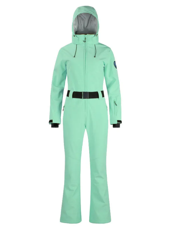 Women's Gsou Snow Classic Belted Flare Ski Jumpsuit