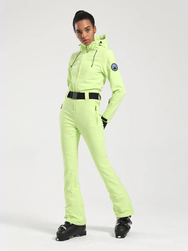 Women's Gsou Snow Classic Belted Flare Ski Jumpsuit