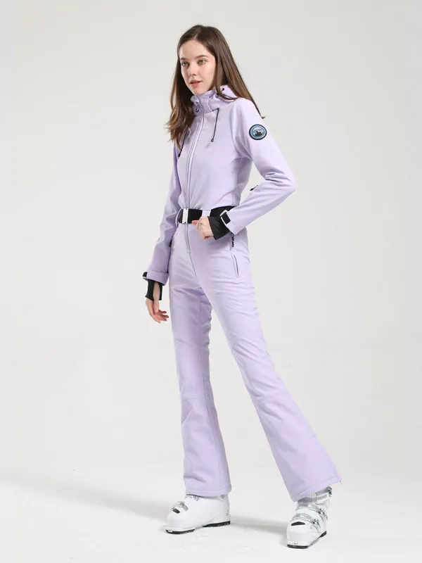 Women's Gsou Snow Classic Belted Flare Ski Jumpsuit