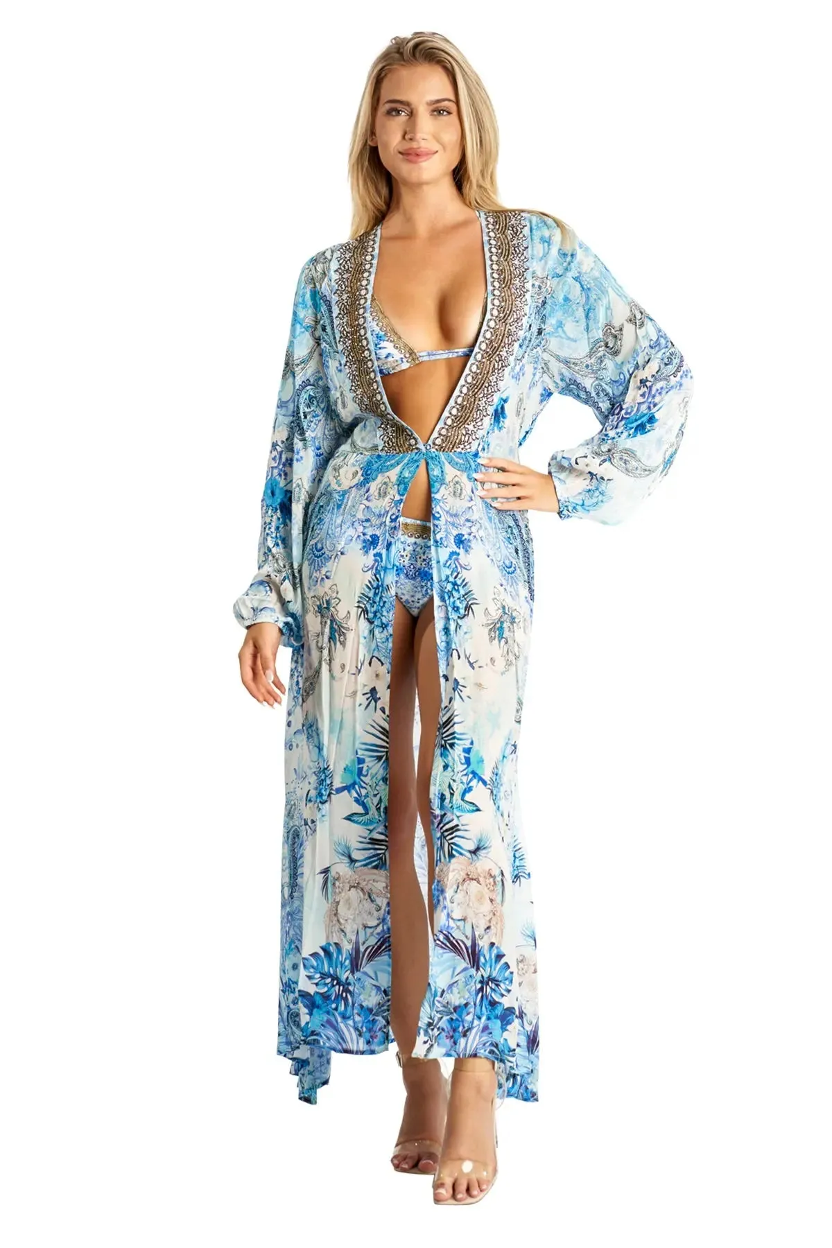 Women's Maxi Wrap Dresses by La Moda